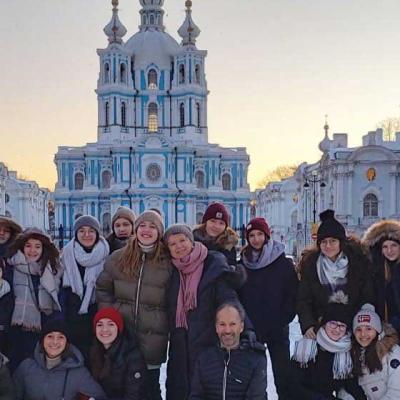 La classe de russe à Saint-Pétersbourg, 2020